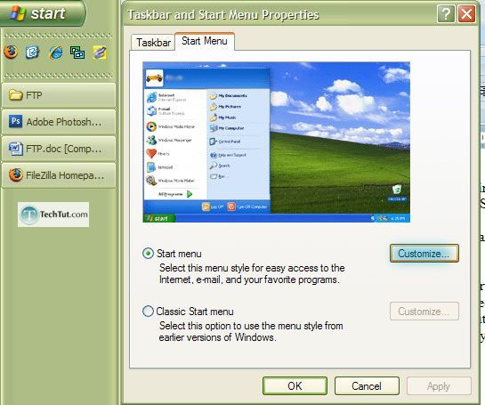 Setting up FTP in windows XP