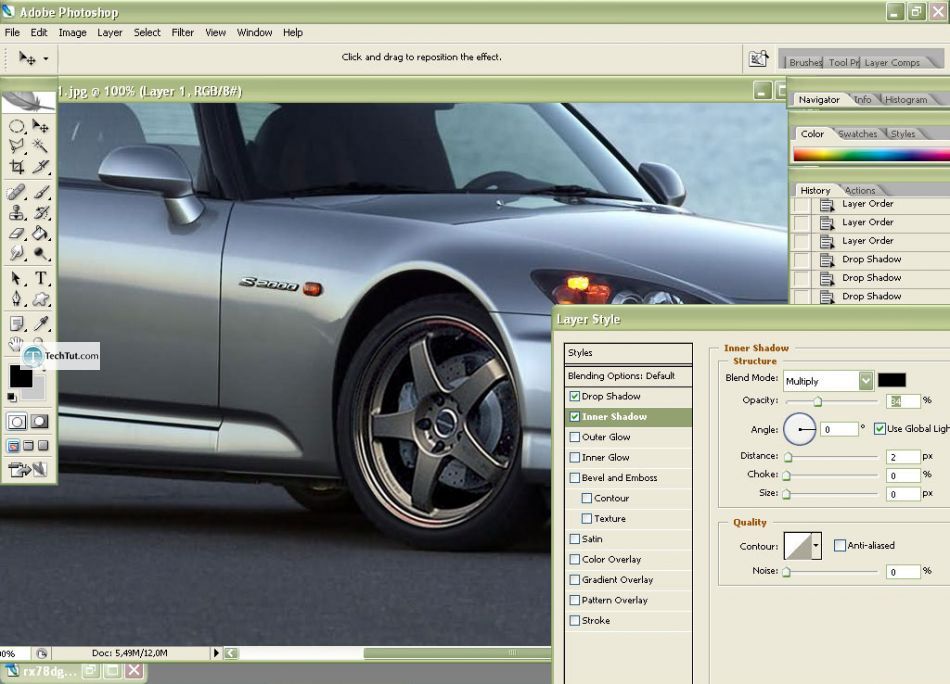 Car tuning photoshop tutorial replace rims