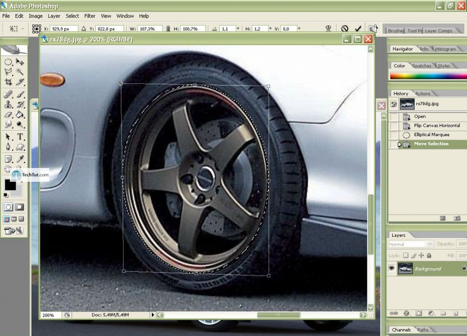 Car tuning photoshop tutorial replace rims