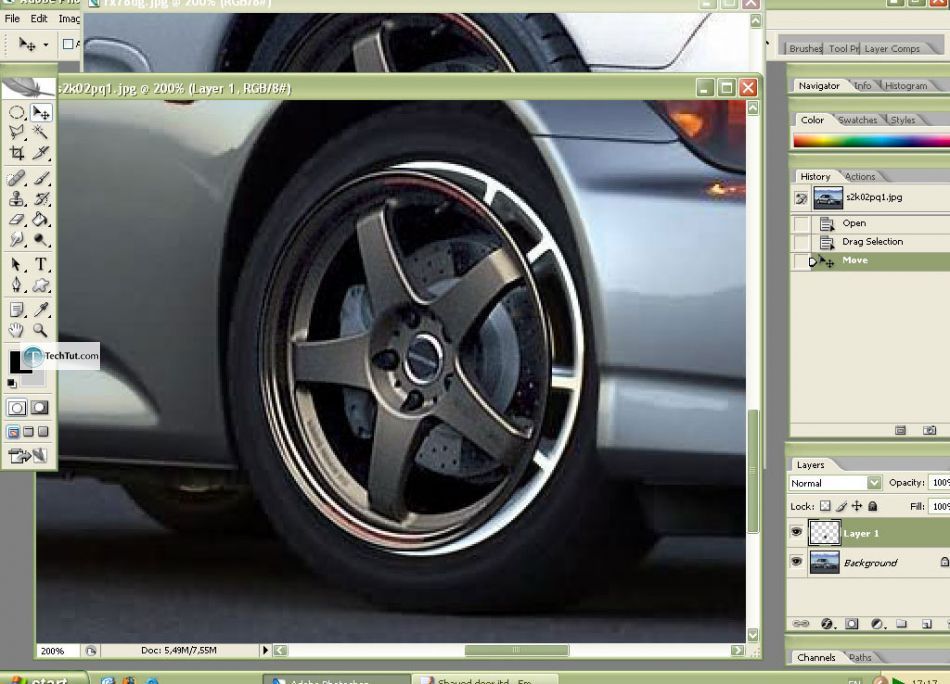 Car tuning photoshop tutorial replace rims