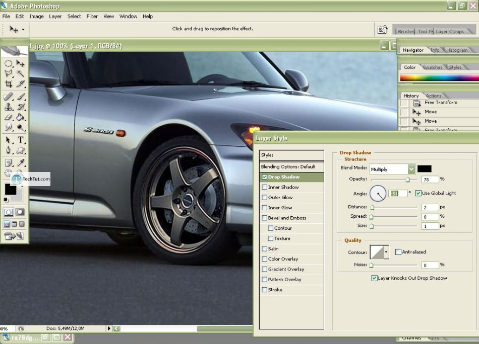 Car tuning photoshop tutorial replace rims
