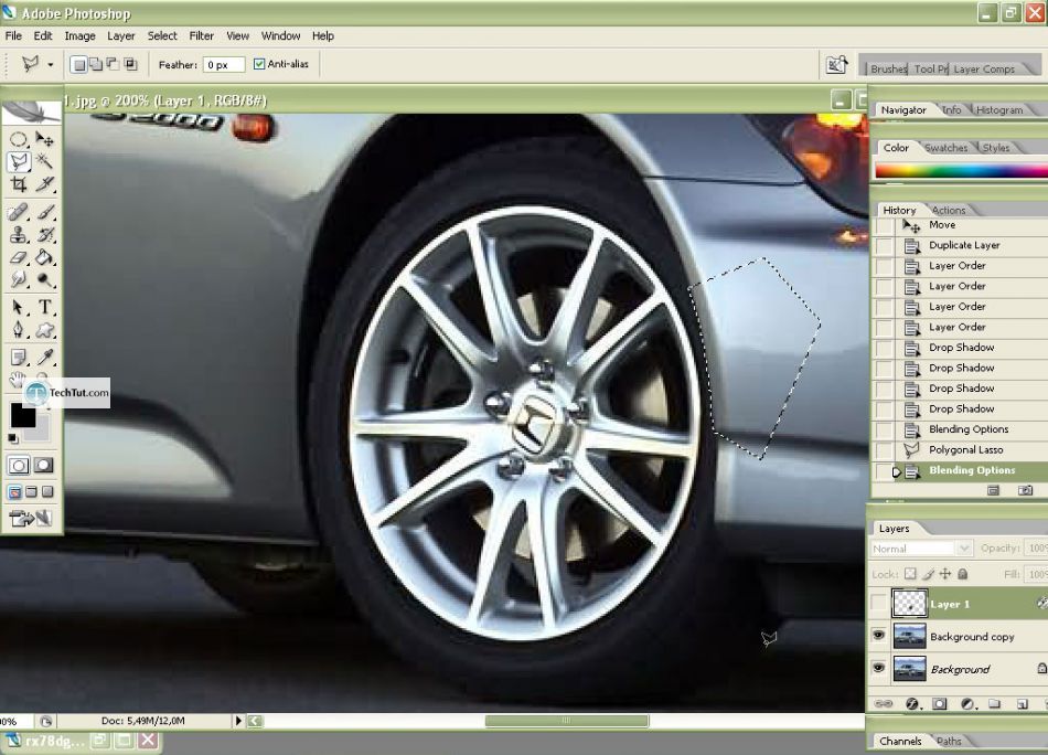 Car tuning photoshop tutorial replace rims