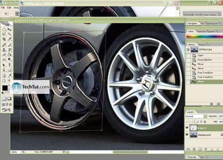 Tutorial Replace rim photoshop tutorial 6