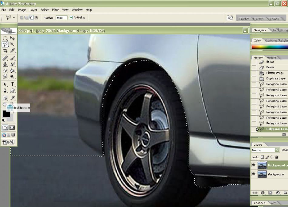 Car tuning photoshop tutorial lowering