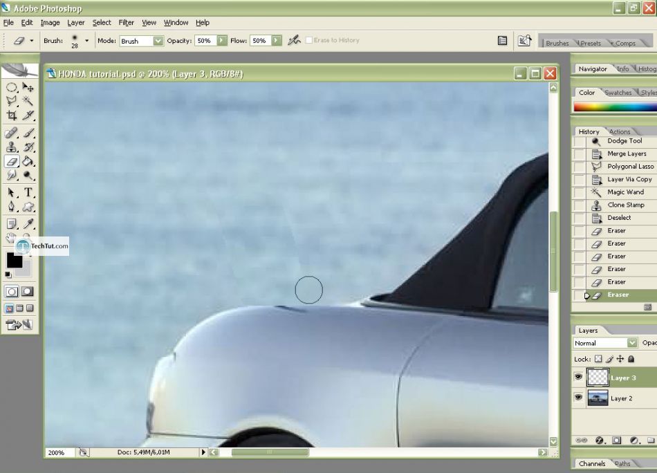 Car tuning photoshop tutorial remove antenna