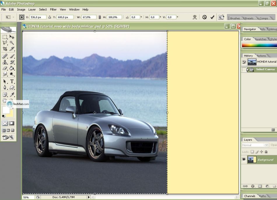 Car tuning photoshop tutorial mini