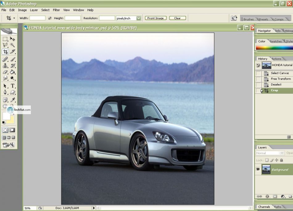 Car tuning photoshop tutorial mini