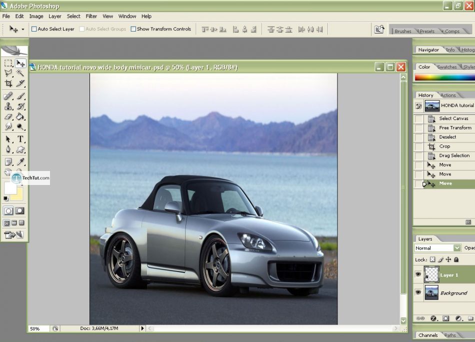 Car tuning photoshop tutorial mini