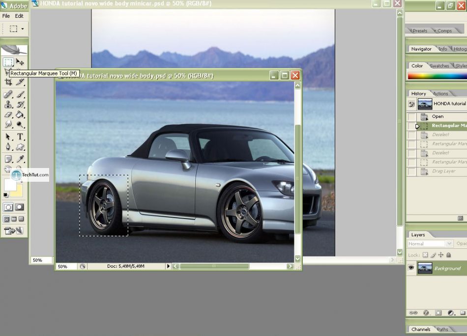 Car tuning photoshop tutorial mini