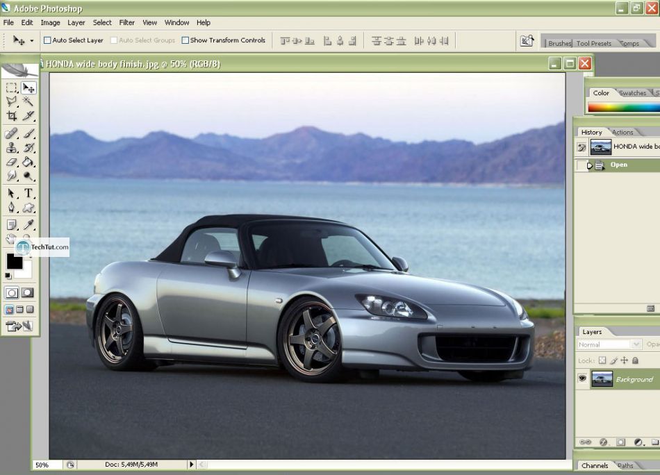 Car tuning photoshop tutorial change color