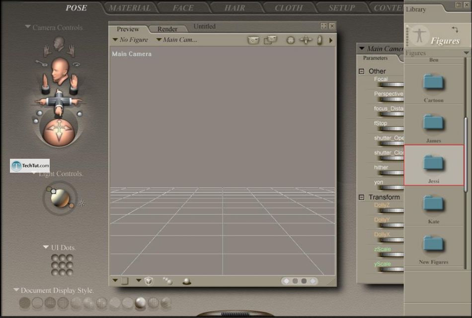 Working with clothes in Poser