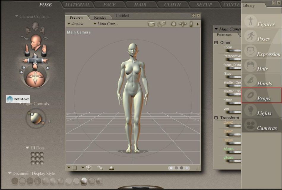 Working with clothes in Poser