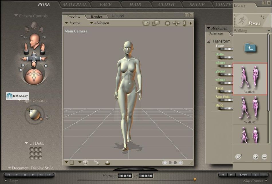 Working with clothes in Poser