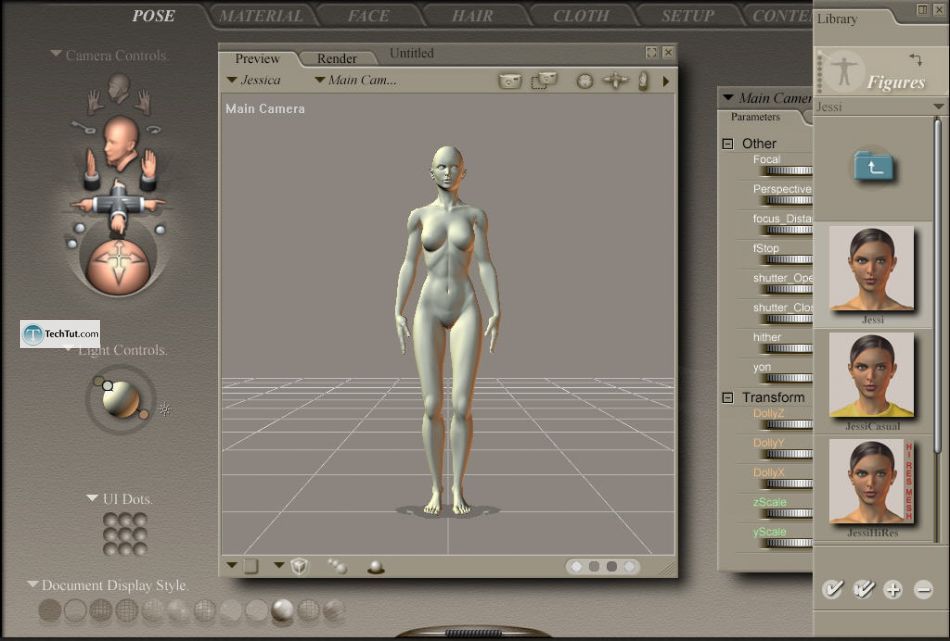 Working with clothes in Poser