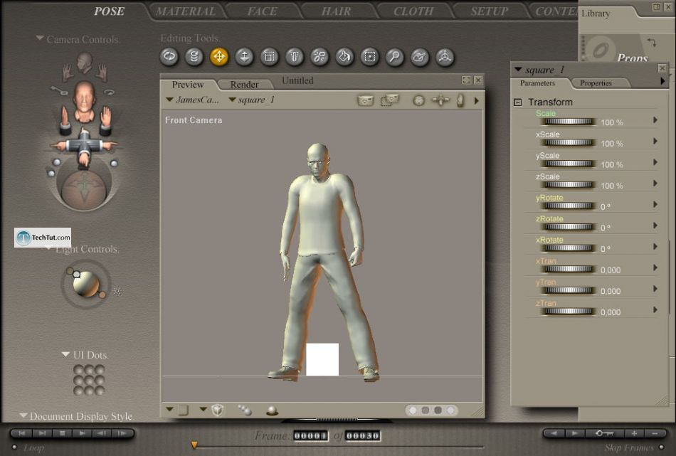 Adding poses from library and making pose from photos