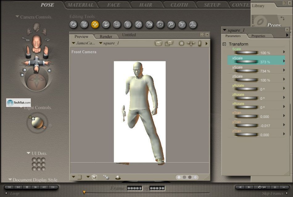 Adding poses from library and making pose from photos