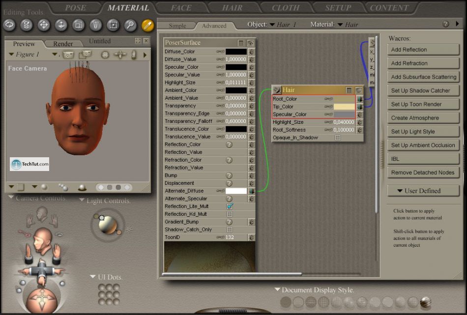 Creating hair in Poser