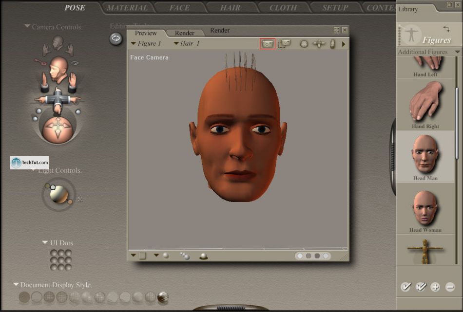 Creating hair in Poser