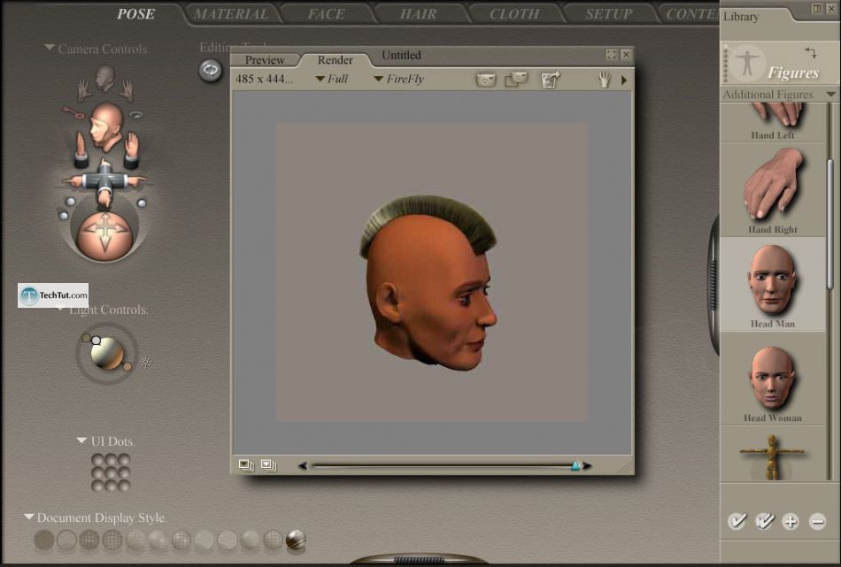 Creating hair in Poser