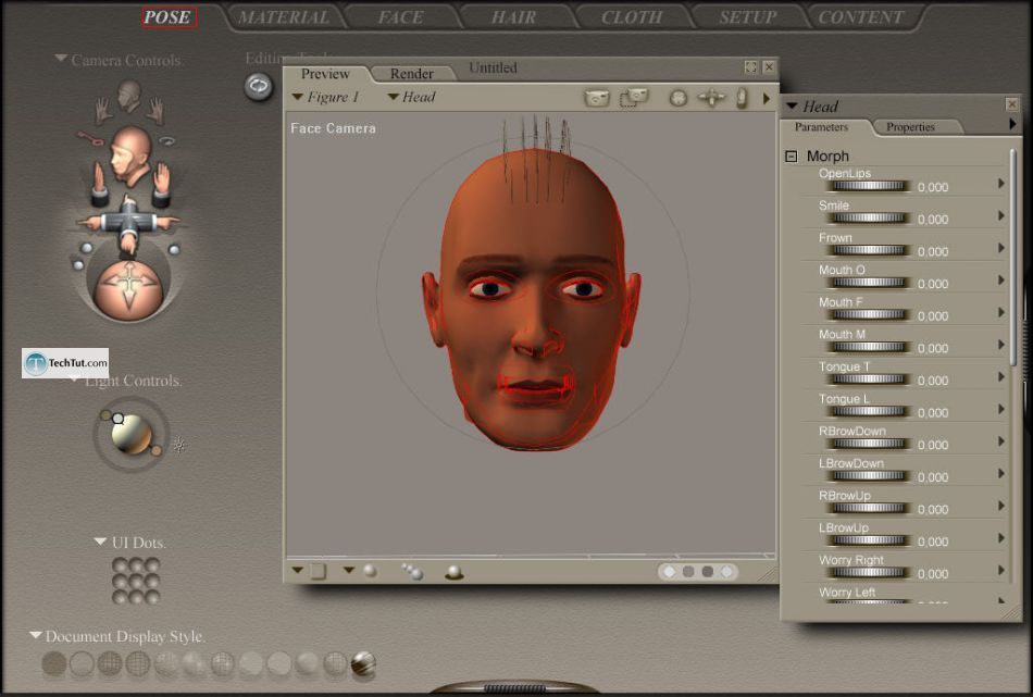 Creating hair in Poser