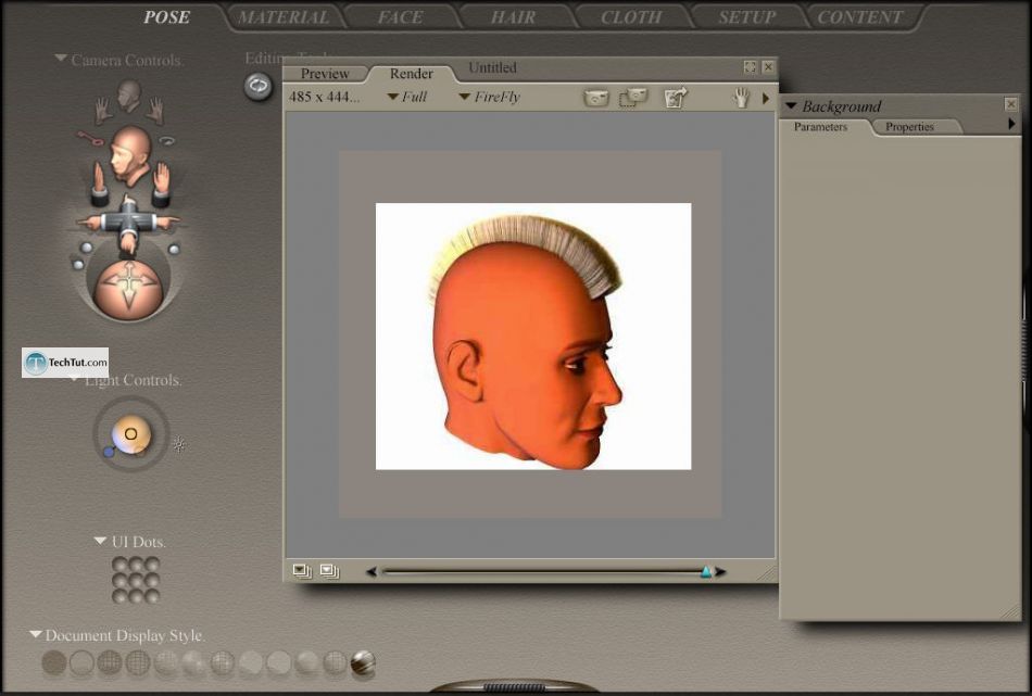 Creating hair in Poser