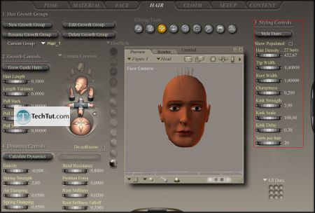 Tutorial Create hair in poser part 1 10