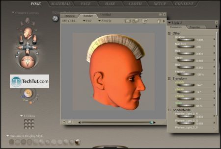 Tutorial Create hair in poser part 2 8