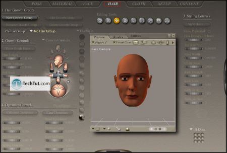 Tutorial Create hair in poser part 1 4