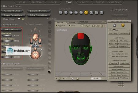 Tutorial Create hair in poser part 1 8