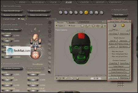 Tutorial Create hair in poser part 1 9