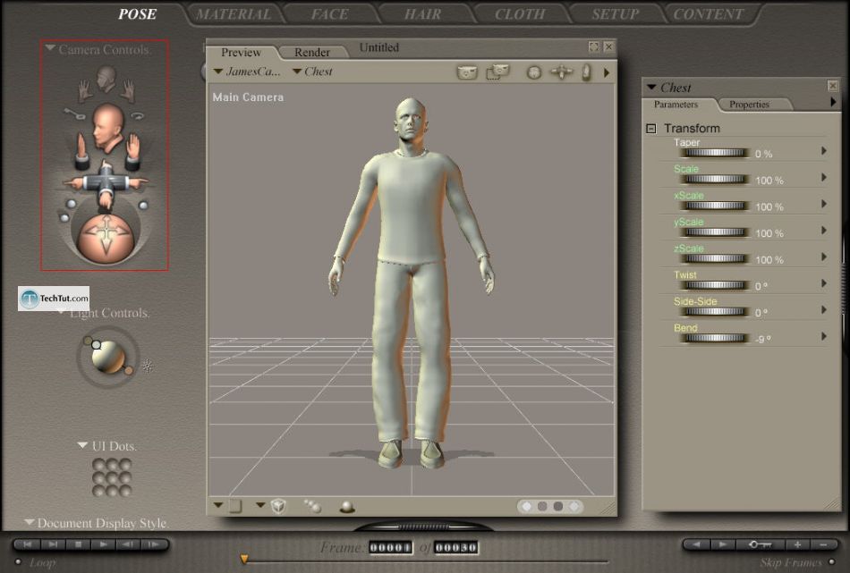 Poser tools for changing poses