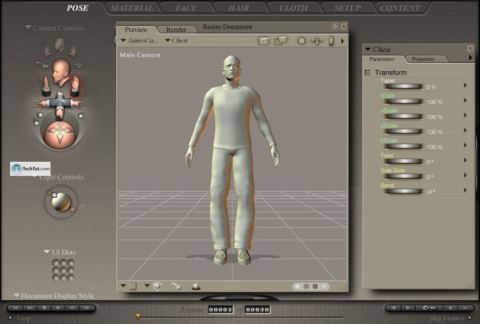 Poser tools for changing poses
