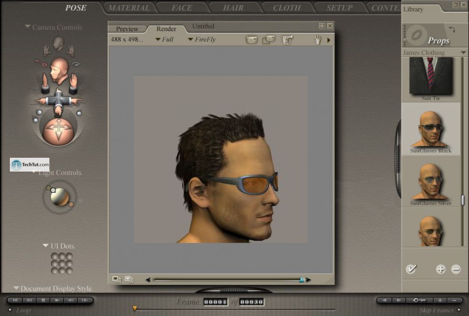 Using items from poser library
