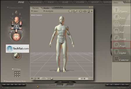 Tutorial Using items from poser library part 1 7