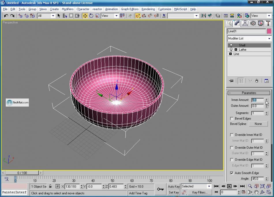 Create apple bowl in 3D max