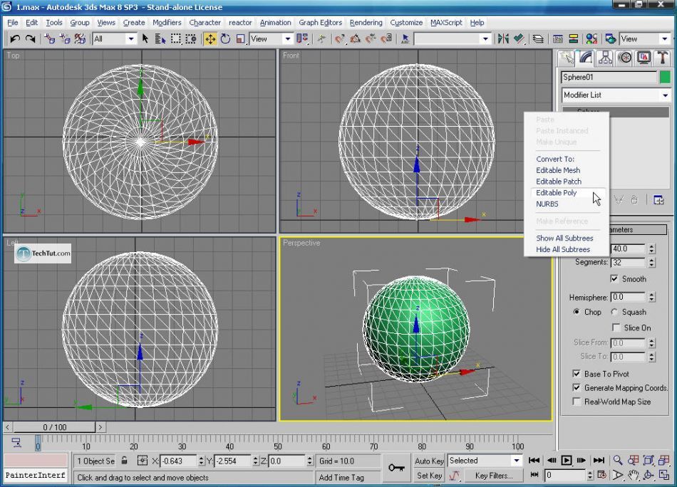 Create apple bowl in 3D max