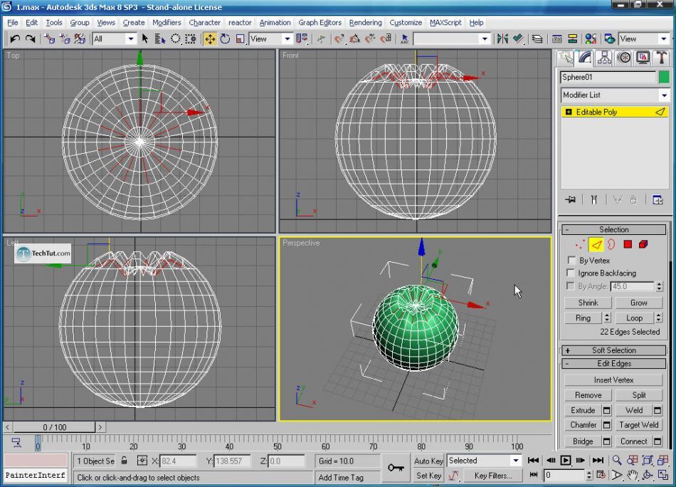 Create apple bowl in 3D max
