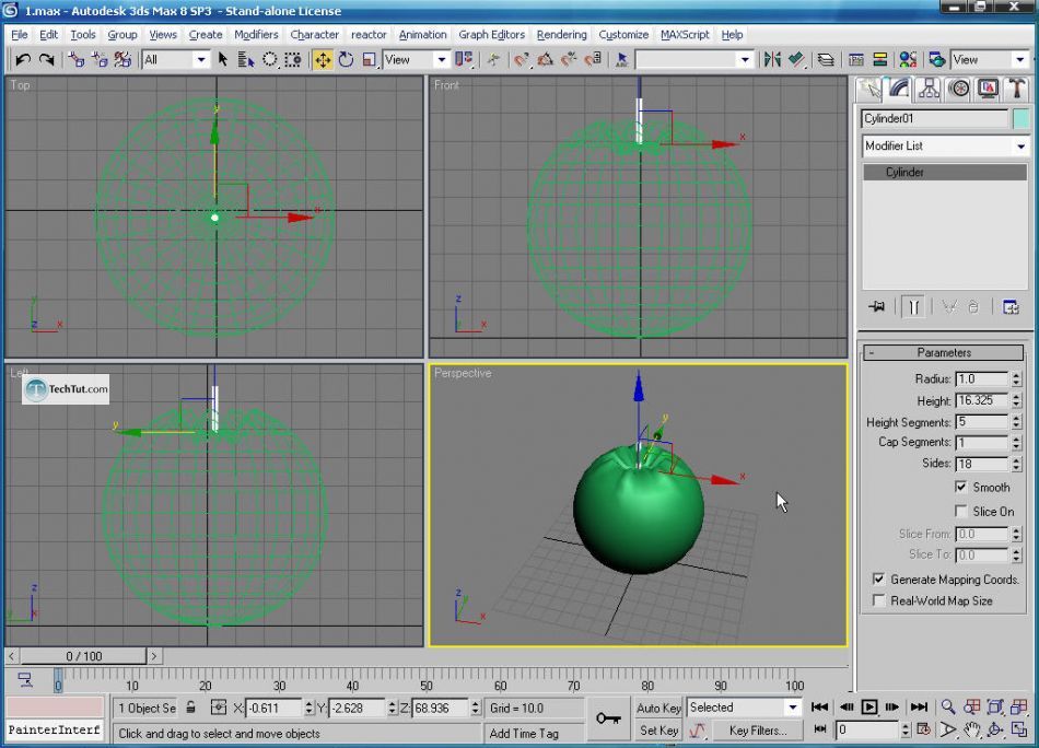 Create apple bowl in 3D max