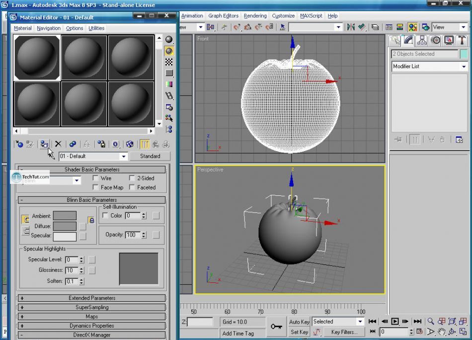 Create apple bowl in 3D max