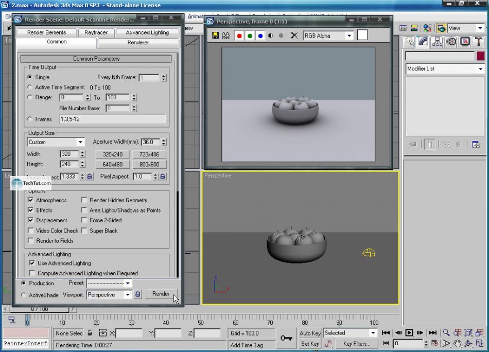 Create apple bowl in 3D max