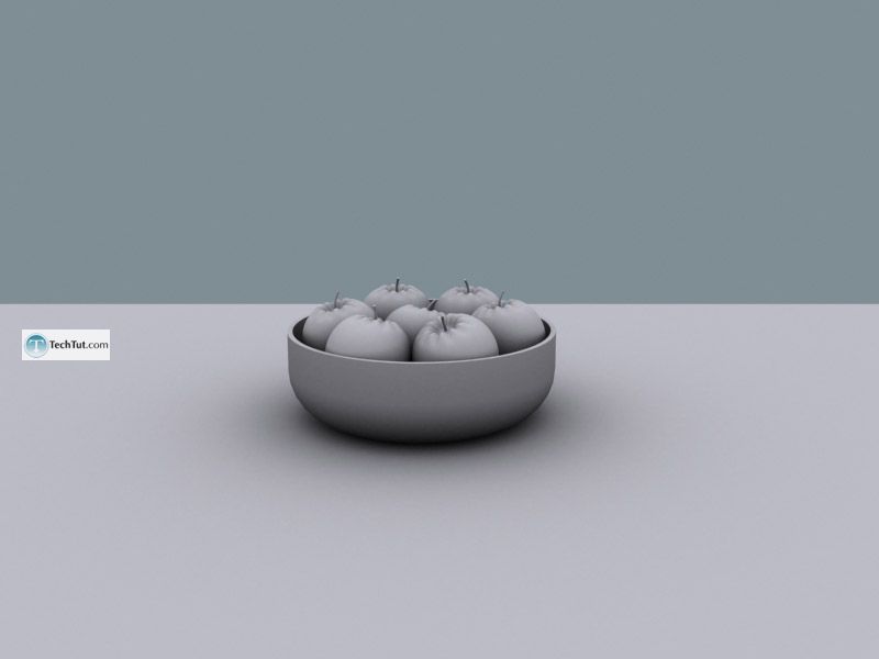 Create apple bowl in 3D max