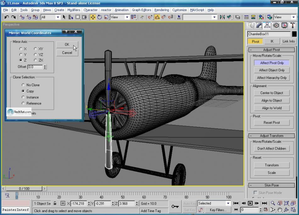 How to create airplane model