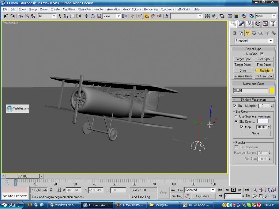How to create airplane model