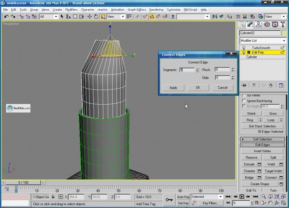 Lipstick model in 3D max