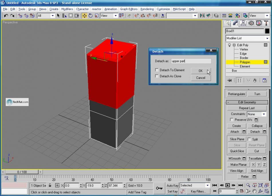 Lipstick model in 3D max