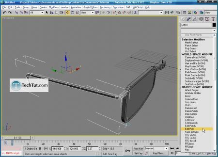 Tutorial Create 3D glasses model in max part 3 4