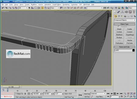 Tutorial Create 3D glasses model in max part 3 9