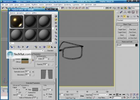 Tutorial Create 3D glasses model in max part 4 6