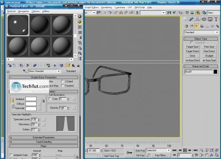 Tutorial Create 3D glasses model in max part 4 7