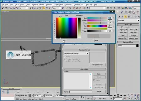 Tutorial Create 3D glasses model in max part 4 9